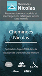 Mobile Screenshot of cheminees-nicolas.fr